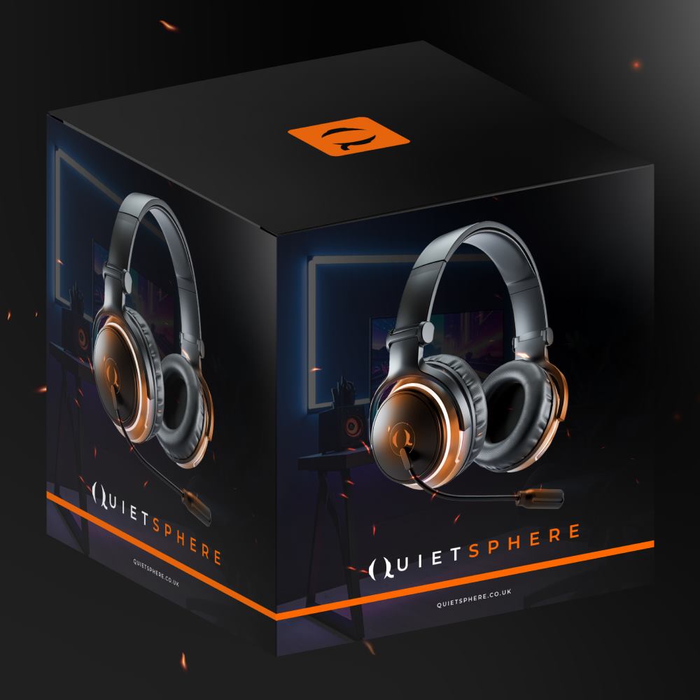 QuietSphere packaging design