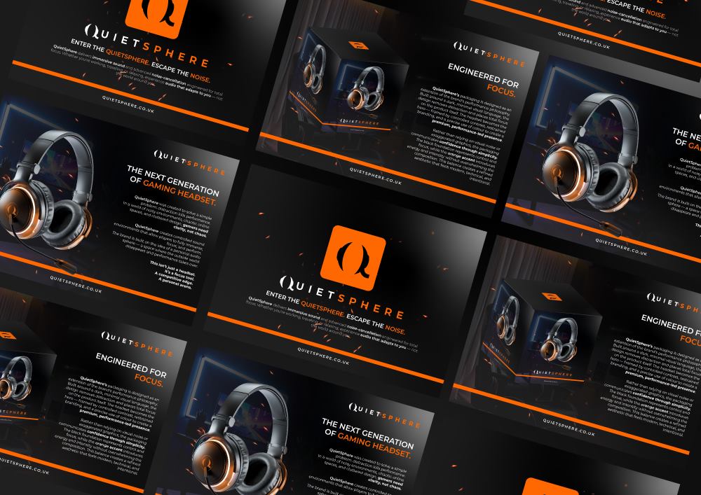 Branded presentation deck design