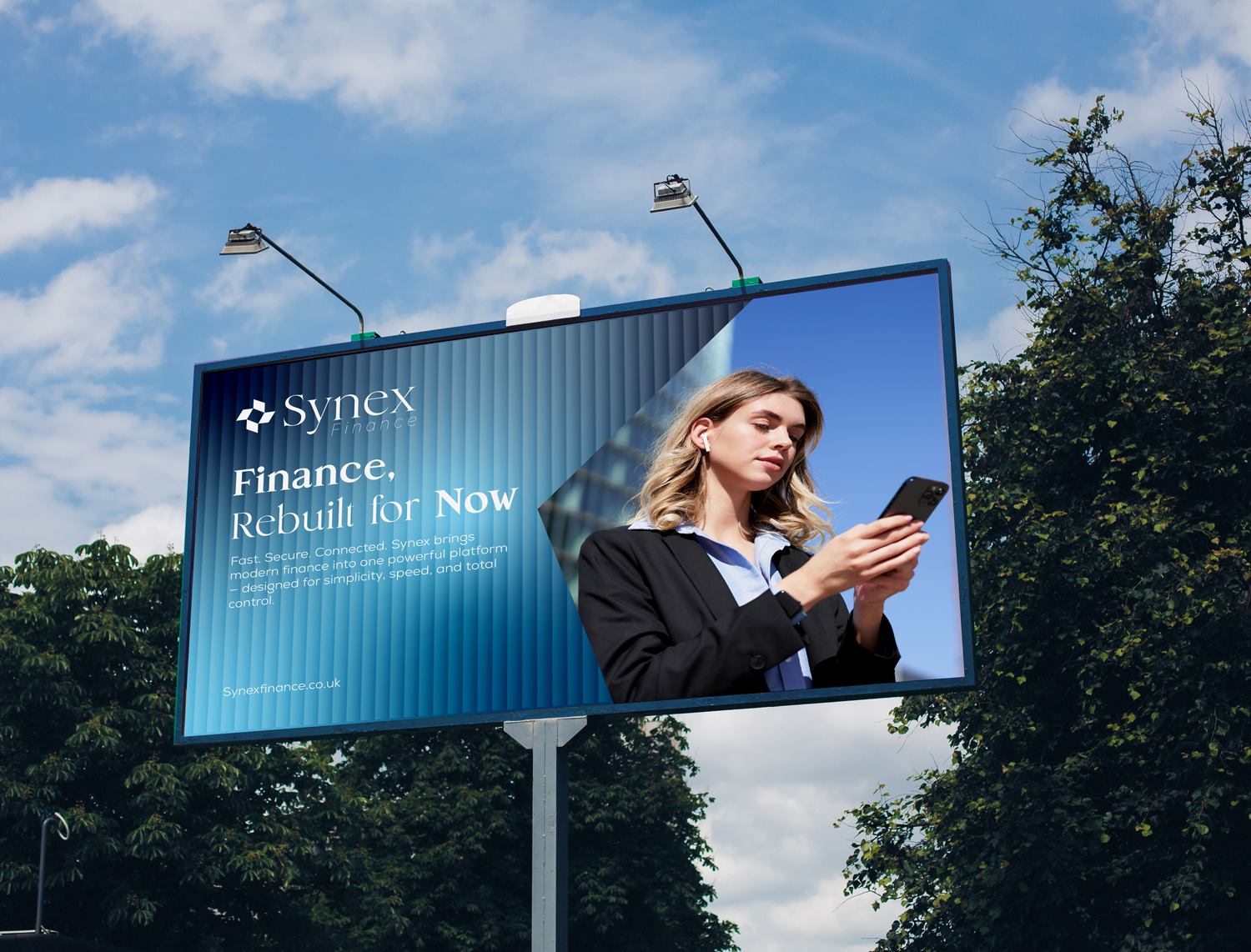 Synex Finance billboard advertising design
