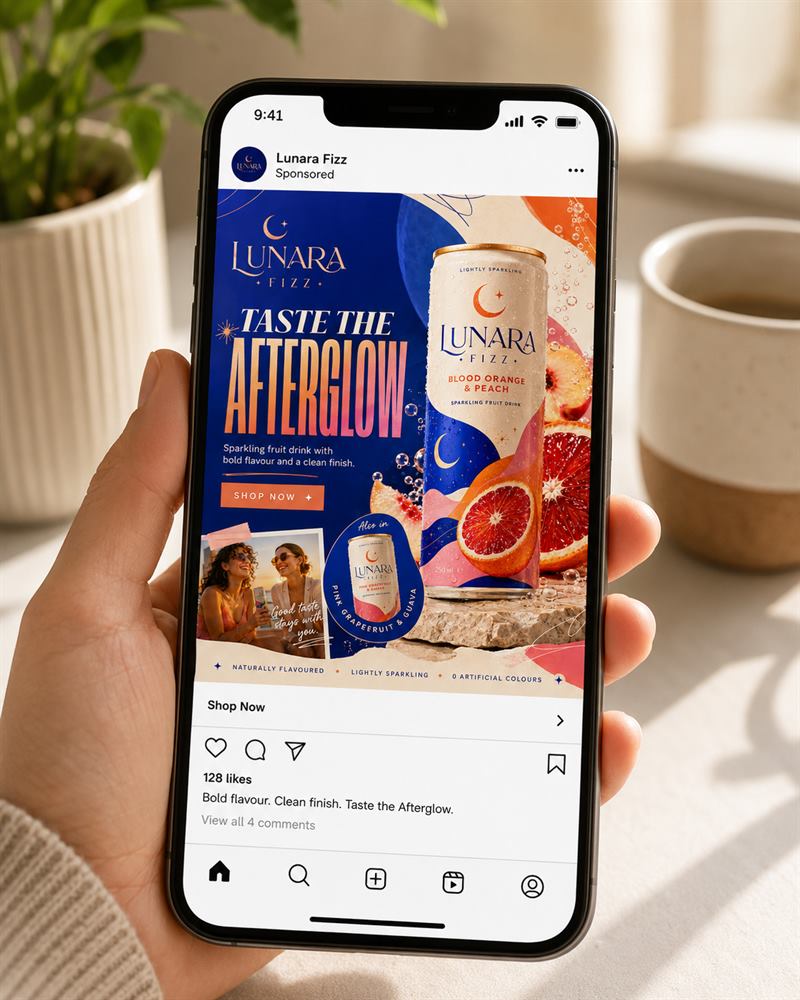 Social media advert mockup